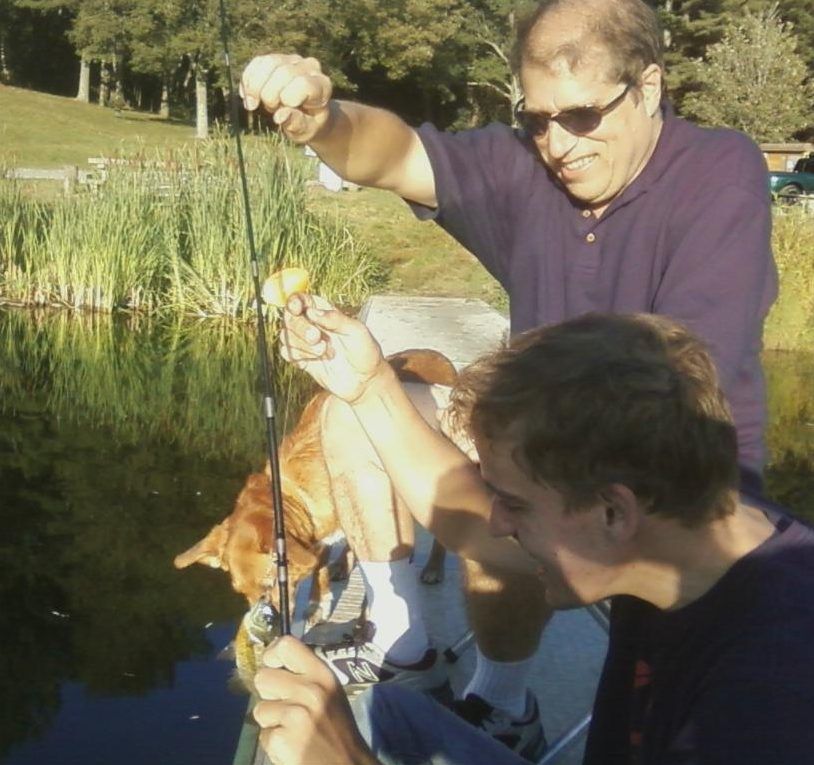 Andy, an adult with fragile X syndrome, and his dad, Dr. Mike Tranfaglia