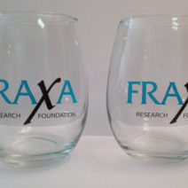 FRAXA stemless wine glasses