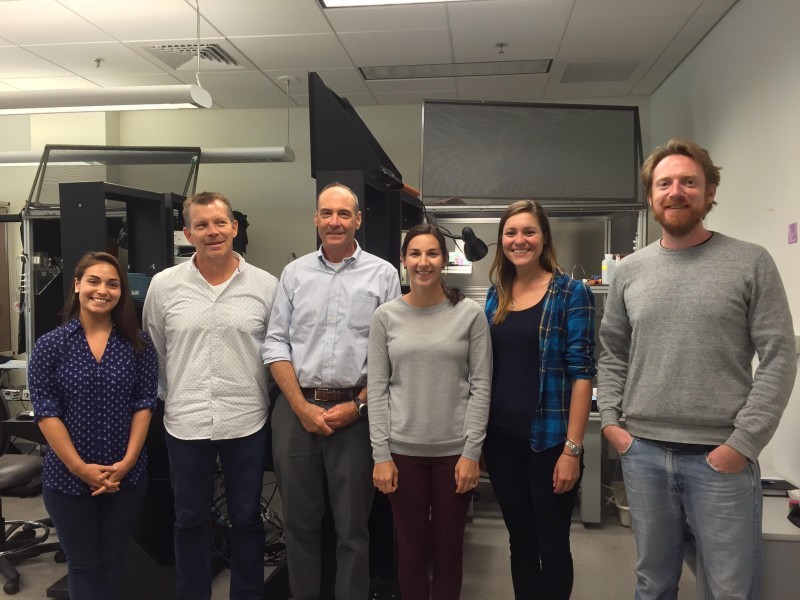 Bear lab (Bear 3rd from left, McCamphill on right)