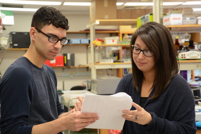 Timothy Gamache, graduate student, and Christina Timmerman, PhD