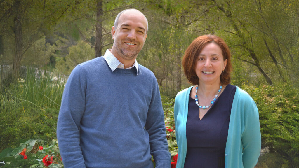 Dr. Thomas Maurin and Dr. Barbara Bardoni, Fragile X researchers and co-authors of a 2025 review on PDE inhibitors published in Cell Reports Medicine.
