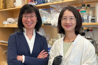 Jeannie Lee, MD, PhD and Chloe Chen, PhD
