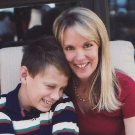 Taylor Stevenson and his mom, Debbie